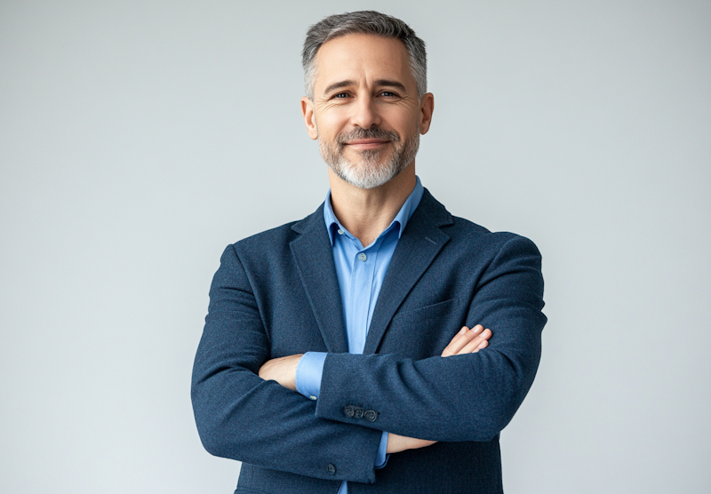 Consultor financiero profesional analizando datos de inversión con cliente en oficina moderna